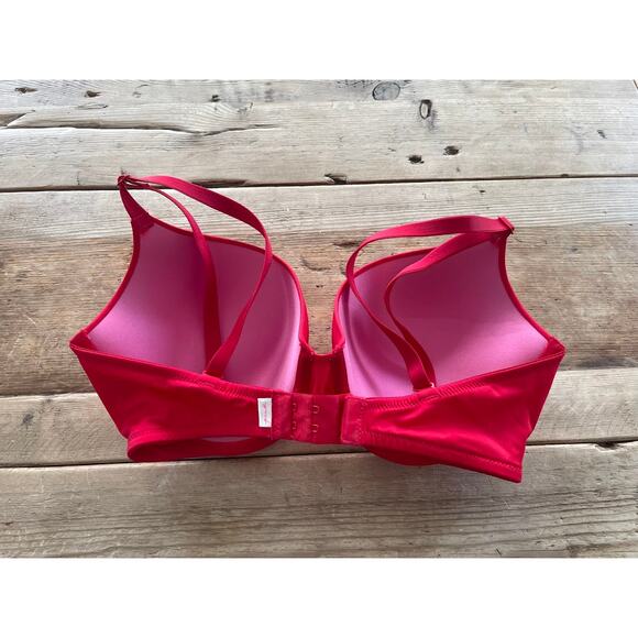 Victoria's Secret PINK Smooth Red Pepper 34D Wear Everywhere Push Up Bra - Picture 2 of 2